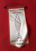 ANTIGUO BANDERÍN OLD PENNANT LITTLE FLAG FANION..ENTIERRO DE LA SARDINA AÑO 1966 CARROZA MARTE MURCIA ESPAÑA SPAIN ESPAG - Sonstige & Ohne Zuordnung