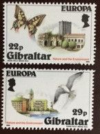 Gibraltar 1986 Europa Birds Butterflies MNH - Andere & Zonder Classificatie
