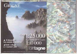 CARTINA GRIGNE - Carte Geographique