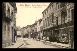 55 - SAINT-MIHIEL - LA RUE BASSE DES FOSSES - MAGASINS REUNIS - EDITEUR RAMEAU - Saint Mihiel