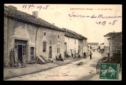 55 - ABAINVILLE - LA GRANDE RUE - EDITEUR EMILE JEANSON - Autres & Non Classés