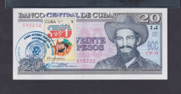 CUBA 20 PESOS 2015 SC/UNC CANCELADO CONMEMORATIVO POR EL VI CONGRESO DE LA UJC - Kuba