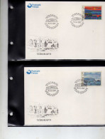 Iles Feroe -1987 - 2  FDC -   Oeuvres De Zakarias Heinesen - Färöer Inseln