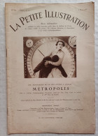 C1 METROPOLIS Petite Illustration 1928 ILLUSTRE Fritz LANG Brigitte HELM Thea VON HARBOU Port Inclus France - Before 1950