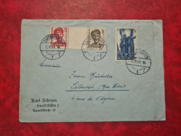 Lettre / Carte   1949  LETTRE SAARBRUCKEN     TIMBRES SAARPOST - Autres & Non Classés