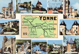 FRANCE - Les Merveilles De L'Yonne - La Départementale 89 - Multi-vues - Carte Postale Ancienne - Sonstige & Ohne Zuordnung