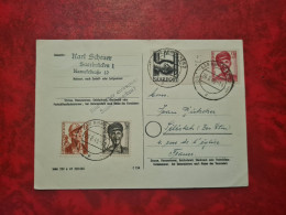 Lettre / Carte   1949   SAARBRUCKEN     TIMBRES SAARPOST - Sonstige & Ohne Zuordnung