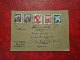 Lettre / Carte   1949   SAARBRUCKEN     TIMBRES SAARPOST - Sonstige & Ohne Zuordnung