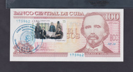 CUBA 100 PESOS 2023 SC/UNC CANCELADO CONMEMORATIVO Por La Elección De J.Martí Como Delegado Del Partido - Kuba
