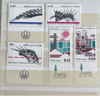 Israel MNH. Lot 5 Stamps With Tabs - Ungebraucht (mit Tabs)