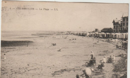 Calvados : COURSEULLES  Sur  MER  : Vues  Plage 1928 - Courseulles-sur-Mer