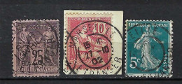FRANCE Ca.1900-21:  Lot D' Obl. "Marseille-Etranger" - Used Stamps