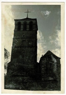 Photo 9x12 Cm - Péronne (71) Clocher De L'église, à Contre-jour - Traces D'humidité, Voir Verso - Places