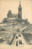 13 -  MARSEILLE - NOTRE DAME DE LA GARDE  - Notre-Dame De La Garde, Aufzug Und Marienfigur