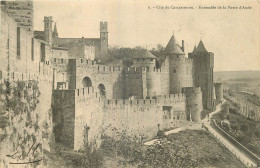 11 - CITE DE  CARCASSONNE - ENSEMBLE DE LA PORTE DE L'AUDE - Carcassonne