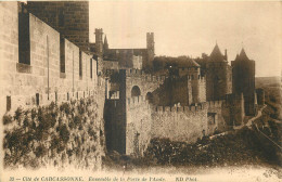 11 - CITE DE  CARCASSONNE - ENSEMBLE DE LA PORTE DE L'AUDE - Carcassonne