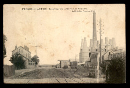 62 - PERNES-EN-ARTOIS - LES VOIES DE LA GARE DE CHEMIN DE FER ET LES CIMENTS - Other & Unclassified