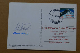 1993  Expedition Vagamondo Swiss Cho Oyu Signed Leader Verzaroli Moreni Mountaineering Himalaya Escalade Alpinisme - Sportspeople