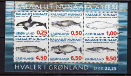 Groenland - (1996) - BF -  Faune Marine  - Mammiferes -Neufs**- MNH - Blocks & Sheetlets
