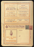B.L.P. Blp 1922 15 Cent + 85 Cent  Su Busta Non Viaggiata Cod.c.4434 - Assicurati