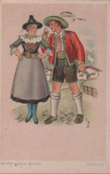 115580 - Frau Und Mann In Tracht - Costumi