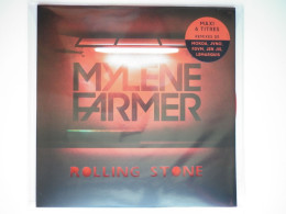 Mylene Farmer Maxi 33Tours Vinyle Rolling Stone Disque Couleur Rouge - Otros - Canción Francesa
