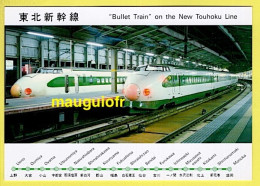 CHEMINS DE FER / TGV JAPONAIS LES " BULLET TRAINS " ICI LE TOHOKU SHINKANSEN QUI RELIE TOKYO À MORIOKA - Treni