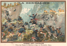 BENGALINE -La Véritable Teinture Poudre E GILBERT -Guerre Sino-japonaise Prise Des Passes De Mothieu Ling 1894 - Publicité