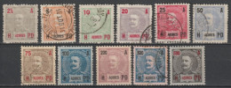 ACORES / PORTUGAL - 1906 - SERIE COMPLETE YVERT N° 98/108 *  /OBLITERES - COTE = 30 EUR - Açores
