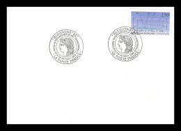 2 13	018	-	Oblitération  "Poste France"   -  "RICCIONE 92"  Le 28-30/08/1992 - Briefmarkenausstellungen