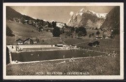 AK Grindelwald, Hotel Belvedere, Schwimmbad  - Grindelwald