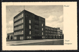 AK Stendal, Staatliches Oberlyzeum Mit Strasse  - Stendal