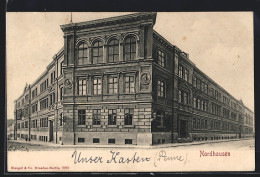 AK Nordhausen, Gymnasium, Von Der Strasse Gesehen  - Nordhausen