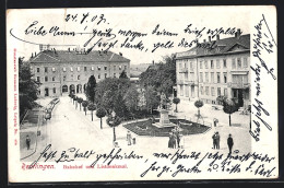 AK Reutlingen, Bahnhof Und Listdenkmal  - Reutlingen