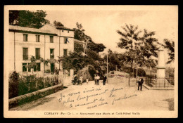 66 - CORSAVY - MONUMENT AUX MORTS ET CAFE-HOTEL VAILLS - Other & Unclassified