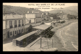 66 - BANYULS-SUR-MER - HOTEL DES BAINS ET DE LA PLAGE - JOSEPH GINESTE PROPRIETAIRE - Banyuls Sur Mer