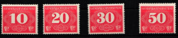 Generalgouvernement Zustellungsm. 1-4 Postfrisch #NB809 - Besetzungen 1938-45