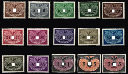 Generalgouvernement Dienstmarken 1-15 Postfrisch #NB812 - Ocupación 1938 – 45