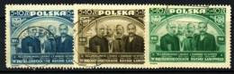 POLAND 1946 MICHEL No: 448-450 USED - Gebruikt