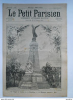 Le Petit Parisien N°370 – 8 Mars 1896 – Monument Aux Morts à Nice - 1850 - 1899