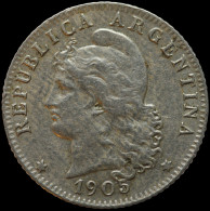 LaZooRo: Argentina 20 Centavos 1905 XF Doubling - Argentina