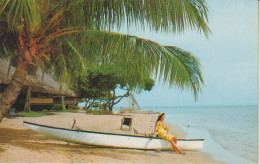 Cpsm Plage De L'hôtel Bali Hai à Maharepa Moorea - Französisch-Polynesien