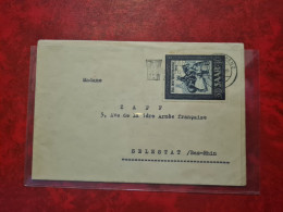 Lettre / Carte   1952   SAARBRUCKEN     TIMBRE SAAR TAG DER BRIEFMARKE DALAY 302 - Sonstige & Ohne Zuordnung