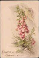 Digitale - Souvenir D'Amitie, 1904 - CPA VW5139 - Fleurs