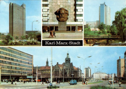 H2920 - Karl Marx Stadt Zentralhaltestelle - Omnibus Ikarus - Bild Und Heimat Reichenbach - Chemnitz (Karl-Marx-Stadt 1953-1990)