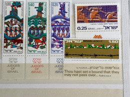 Israel MNH. Lot 5 Stamps With Tabs - Ongebruikt (met Tabs)