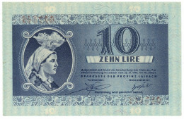 10 LIRE OCCUPAZIONE TEDESCA DELLA PROVINCIA DI LUBJANA 28/11/1944 SUP - 2. WK - Alliierte Besatzung