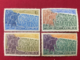 Stamps Vietnam South (Dévelop Communautaire -26/10/1959) -GOOD Stamps- 1SET/4pcs - Viêt-Nam