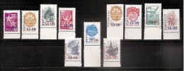 UZBEKISTAN 1993●Definitives With Margin●●Freimarken Bogenrand●Overprints On USSR●●Aufdrücke Auf UdSSR /Mi17-26+18B MNH - Ouzbékistan