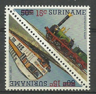 Suriname 1986 Mi 1180-1181 MNH  (ZS3 SRNpar1180-1181) - Eisenbahnen